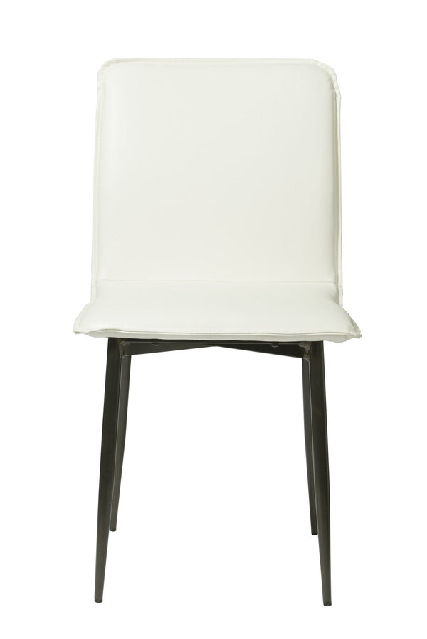 2. "Modern Luca Side Chair - Fox White for contemporary interiors"