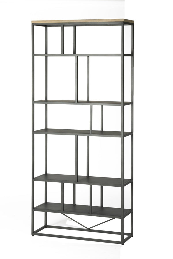 1. "Metro Havana Tall Bookcase with adjustable shelves and spacious storage"