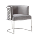 1. Chamberlain Chair: Grey Velvet - Elegant and comfortable seating option for any living space