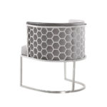 2. Grey Velvet Chamberlain Chair - Stylish and versatile addition to your home decor