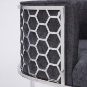 4. Charcoal Fabric Chamberlain Chair - Perfect blend of comfort and sophistication for your living room.