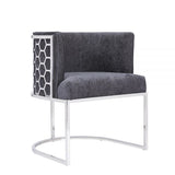 1. Chamberlain Chair: Charcoal Fabric - Sleek and stylish seating option for any modern living space.