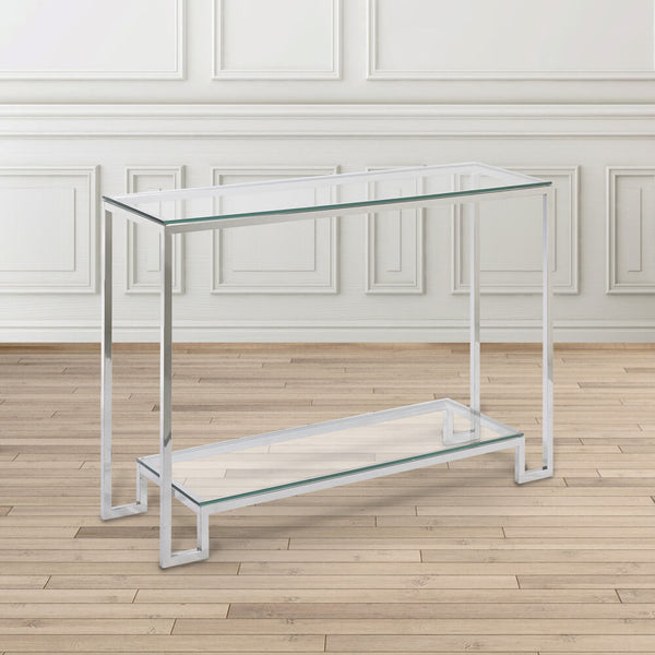 2. "Condo-sized Krista Console Table - Perfect for compact living areas"