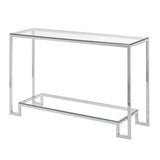 1. "Krista Console Table: Condo Size - Sleek and stylish furniture for small spaces"