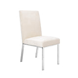 1. "Emiliano Dining Chair: Ivory Fabric - Elegant and comfortable seating for your dining room"