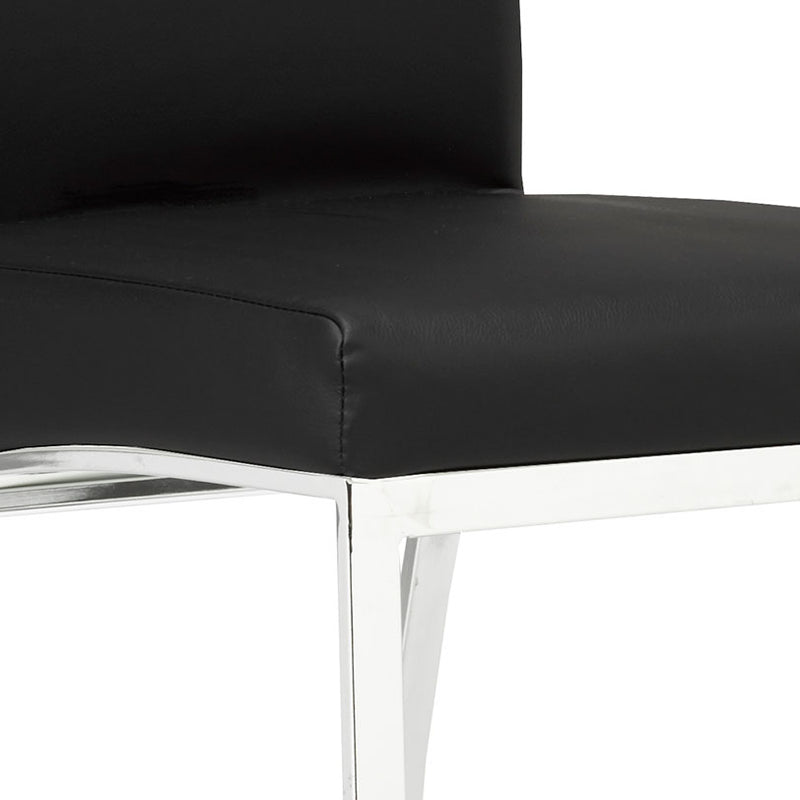 3. "K-Chair: Black Leatherette - Adjustable height and tilt for optimal support"