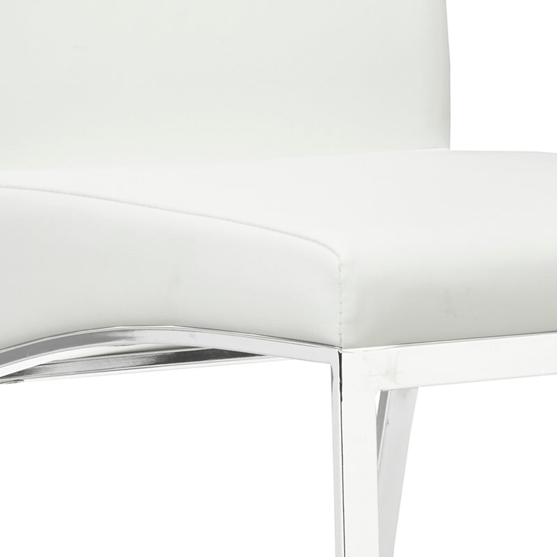 3. "K-Chair in White Leatherette - Stylish and versatile office furniture"