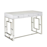 "Stunning Baccarat Desk with Exquisite Crystal Accents - Ideal for Luxurious Home Offices"