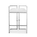 2. "White Leatherette Coralie Counter Stool - Stylish and comfortable seating"