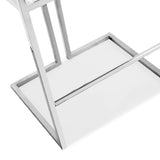 4. "White Leatherette Coralie Counter Stool - Durable and easy to clean"