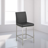 2. "Black Leatherette Havana Counter Chair - Comfortable and durable seating solution for contemporary interiors"