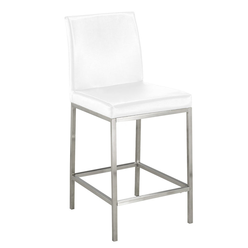 1. "Havana Counter Chair: White Leatherette - Sleek and modern design for contemporary kitchens"