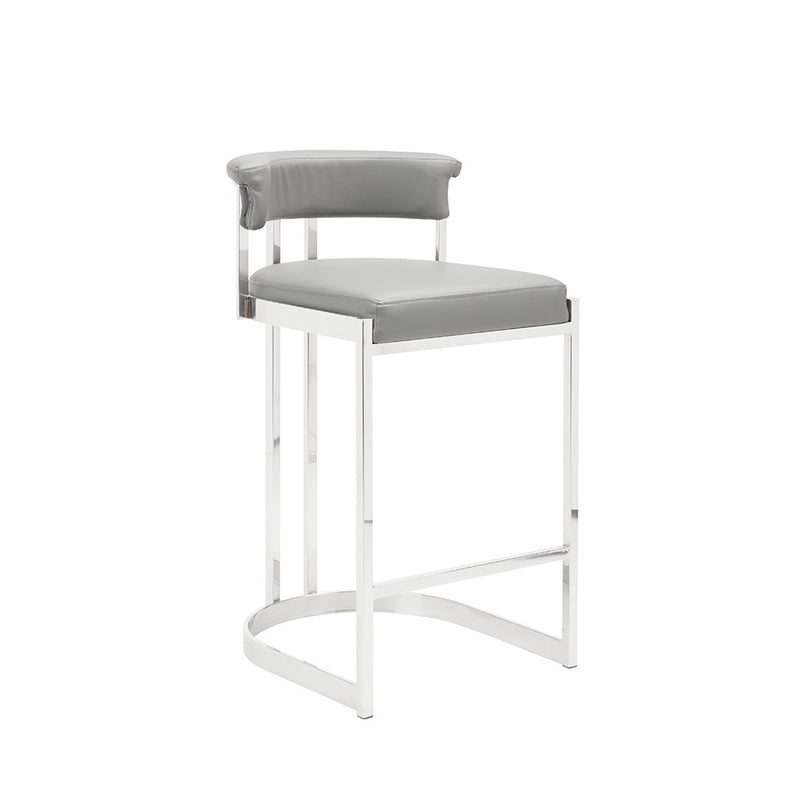 1. "Corona Counter Chair: Grey Leatherette - Sleek and stylish seating option for modern kitchens"