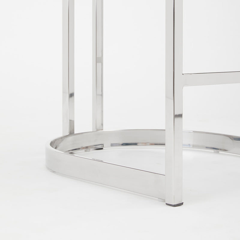 3. "Corona Counter Chair in Grey Leatherette - Enhance your dining area with this contemporary seating choice"
