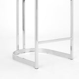 3. "Corona Counter Chair in White Leatherette - Perfect addition to any kitchen or bar"