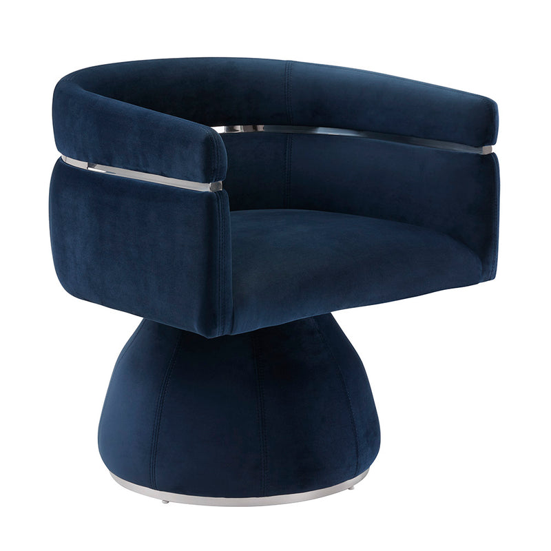 1. "Obi Blue Velvet Chair - Luxurious and Comfortable Seating"