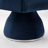 3. "Elegant Obi Blue Velvet Chair - Enhance Your Home Décor"