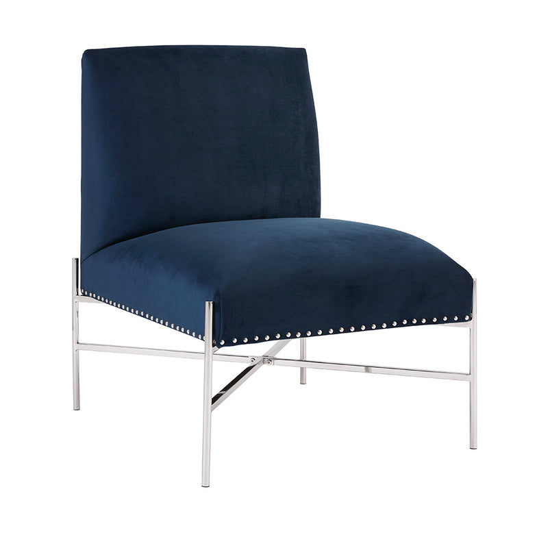 1. "Barrymore Accent Chair: Blue Velvet - Elegant and comfortable seating option"