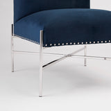 3. "Barrymore Accent Chair in Blue Velvet - Luxurious and sophisticated design"
