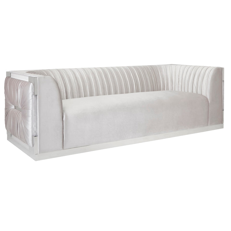 1. "Paloma Sofa: Grey Velvet - Luxurious and comfortable seating option"