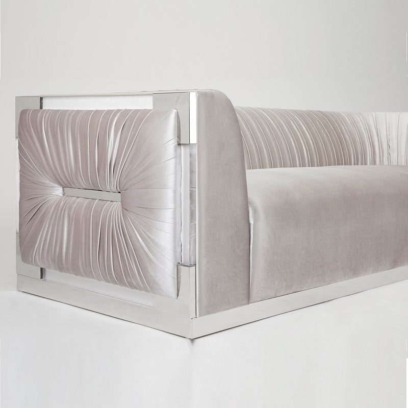 3. "Paloma Sofa in Grey Velvet - Perfect blend of comfort and sophistication"