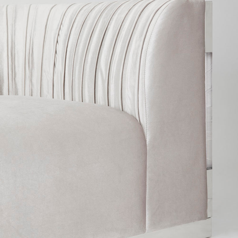 4. "Grey Velvet Paloma Sofa - Enhance your home decor with this chic seating option"