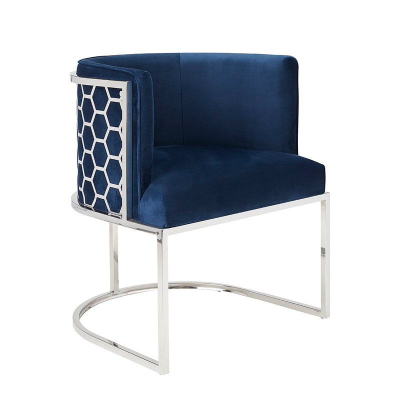 1. "Chamberlain Chair: Blue Velvet - Luxurious and Comfortable Seating"