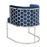 6. "Chamberlain Chair: Blue Velvet - Versatile Design for Any Room"