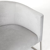 4. "Comfortable Grey Velvet Honeycomb Chair - Ideal for Relaxation"