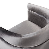 7. "Obi Charcoal Velvet Chair - Adds a touch of sophistication to your interior décor"