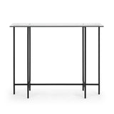 2. "Black Frame Console Table - Stylish and versatile furniture piece for any room"