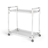 1. "Esme Bar Cart with ample storage space and elegant design"