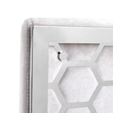 6. "Medium-sized Riley Dining Chair: Grey Velvet - Ideal seating solution for modern dining rooms"