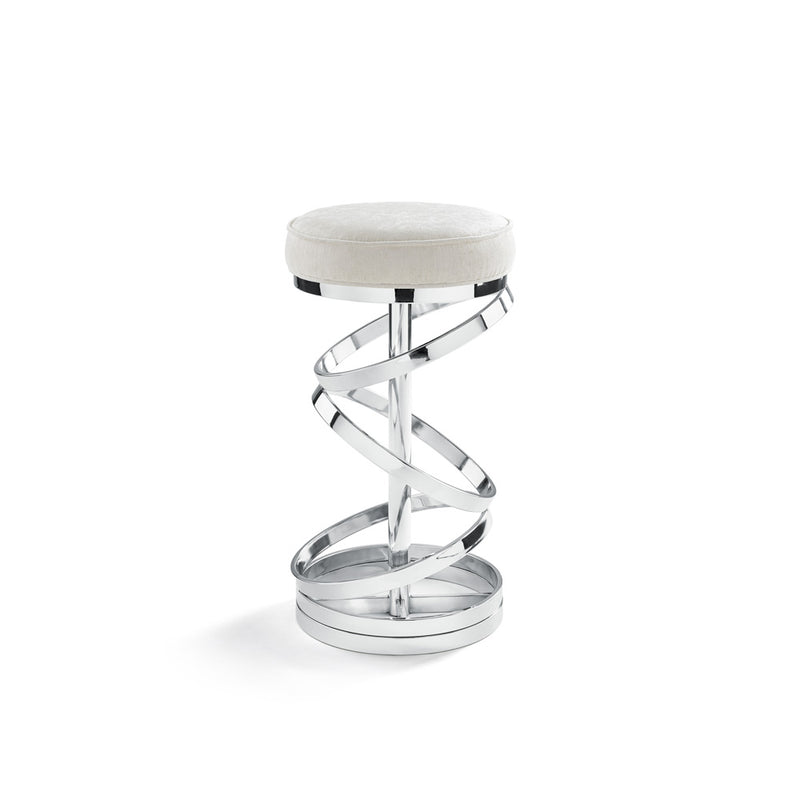 1. "Glam Counter Stool: Ivory Linen - Elegant and comfortable seating for your kitchen island or bar area"