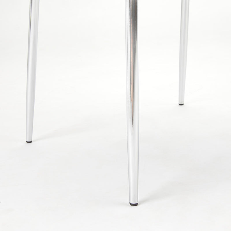 3. Grey Linen Moira Dining Chair with sturdy wooden legs