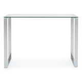 2. "Elegant Millennium Console Table with spacious storage drawers and shelves"