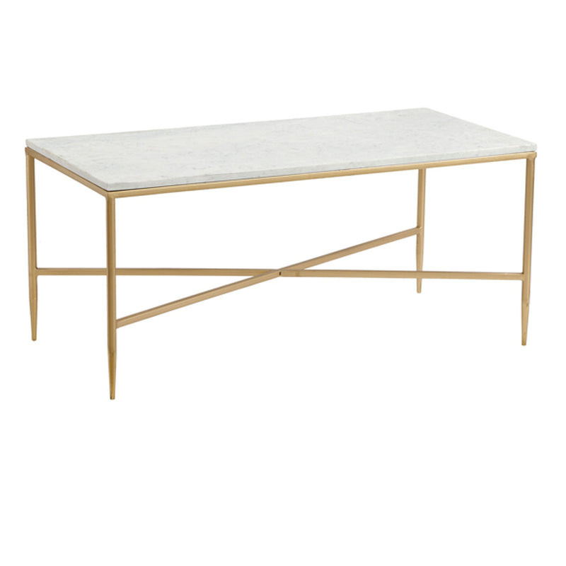 "Herbert Coffee Table Marble Top: Gold Frame - Elegant and Luxurious Centerpiece for Living Rooms"