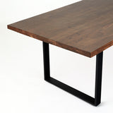 6. "Modern 114" Straight Edge Dining Table - U Legs for contemporary interiors"