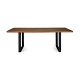 1. "114" Straight Edge Dining Table - U Legs provide spacious seating"