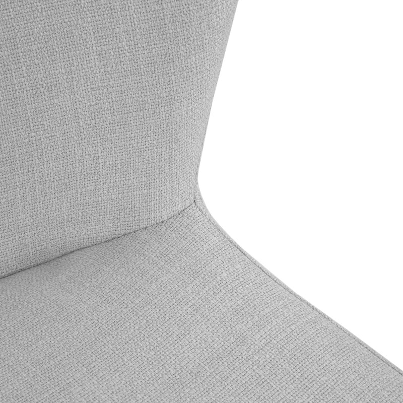 5. "Light Grey Linen Upholstered Dining Chair - Enhance your dining space with style"