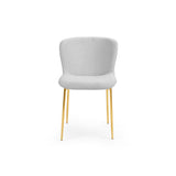 7. "Light Grey Linen Dining Chair - Comfortable seating solution for any occasion"