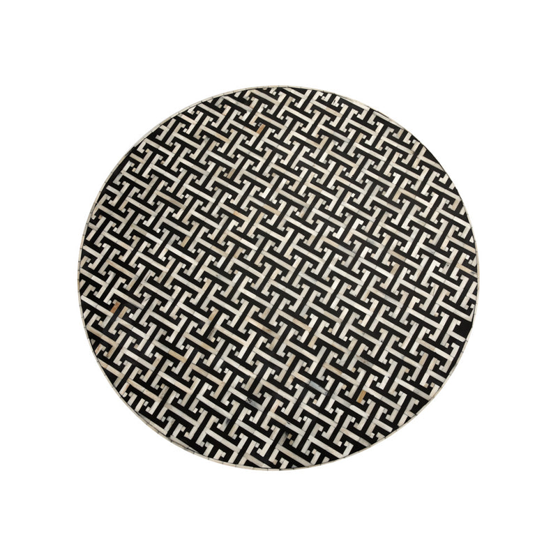 5. "Unique Augustine Bone Inlay Coffee Table with eye-catching geometric pattern"