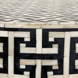 2. "Handcrafted Augustine Bone Inlay Coffee Table for elegant living spaces"