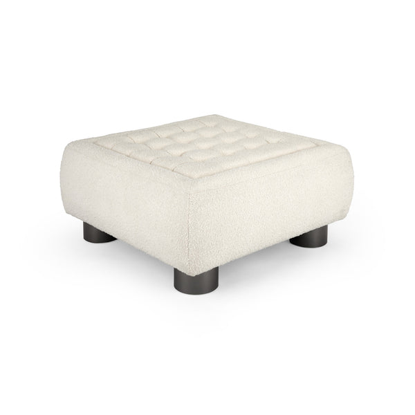 1. "Henry Ottoman in Boucle Fur Fabric - Luxurious and Stylish"
