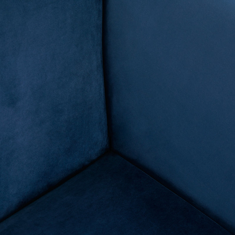 4. "Ink Blue Velvet Truro Accent Chair - Enhance Your Living Room Décor"