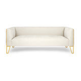 3. Medium-Sized Truro Gold Sofa: Vanilla Fabric - Perfect Blend of Style and Functionality
