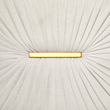 4. Truro Gold Sofa in Vanilla Fabric - Enhance Your Home Décor with a Touch of Opulence