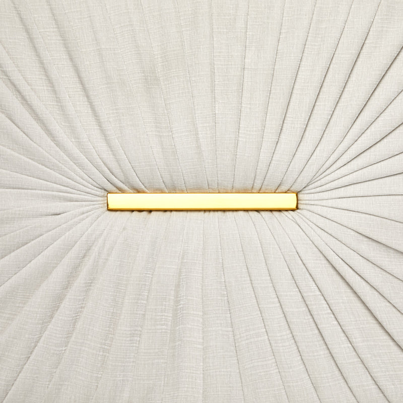 4. Truro Gold Sofa in Vanilla Fabric - Enhance Your Home Décor with a Touch of Opulence