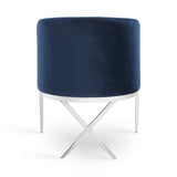 2. "Blue Velvet Anton Accent Chair - Stylish and Elegant Home Decor"
