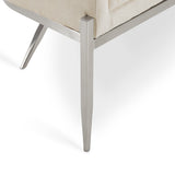 4. "Anton Accent Chair in Ivory Fabric - Enhance your home decor with this chic seating"